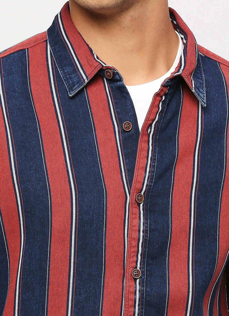 Red Stripes Long Sleeve Shirt, , large image number 4