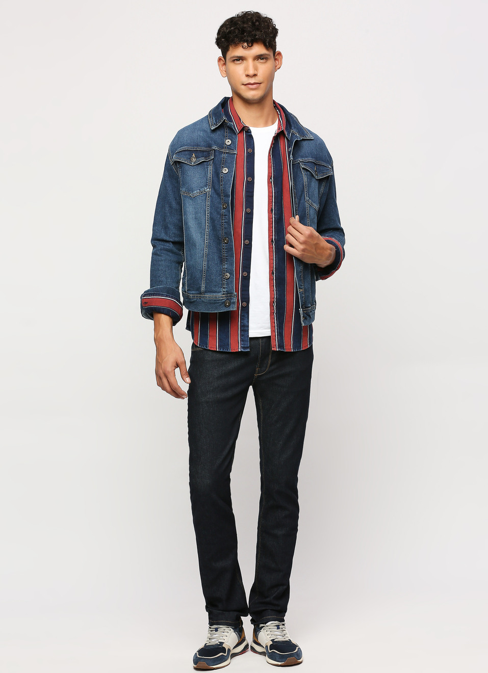 Red Stripes Long Sleeve Shirt, , large image number 0