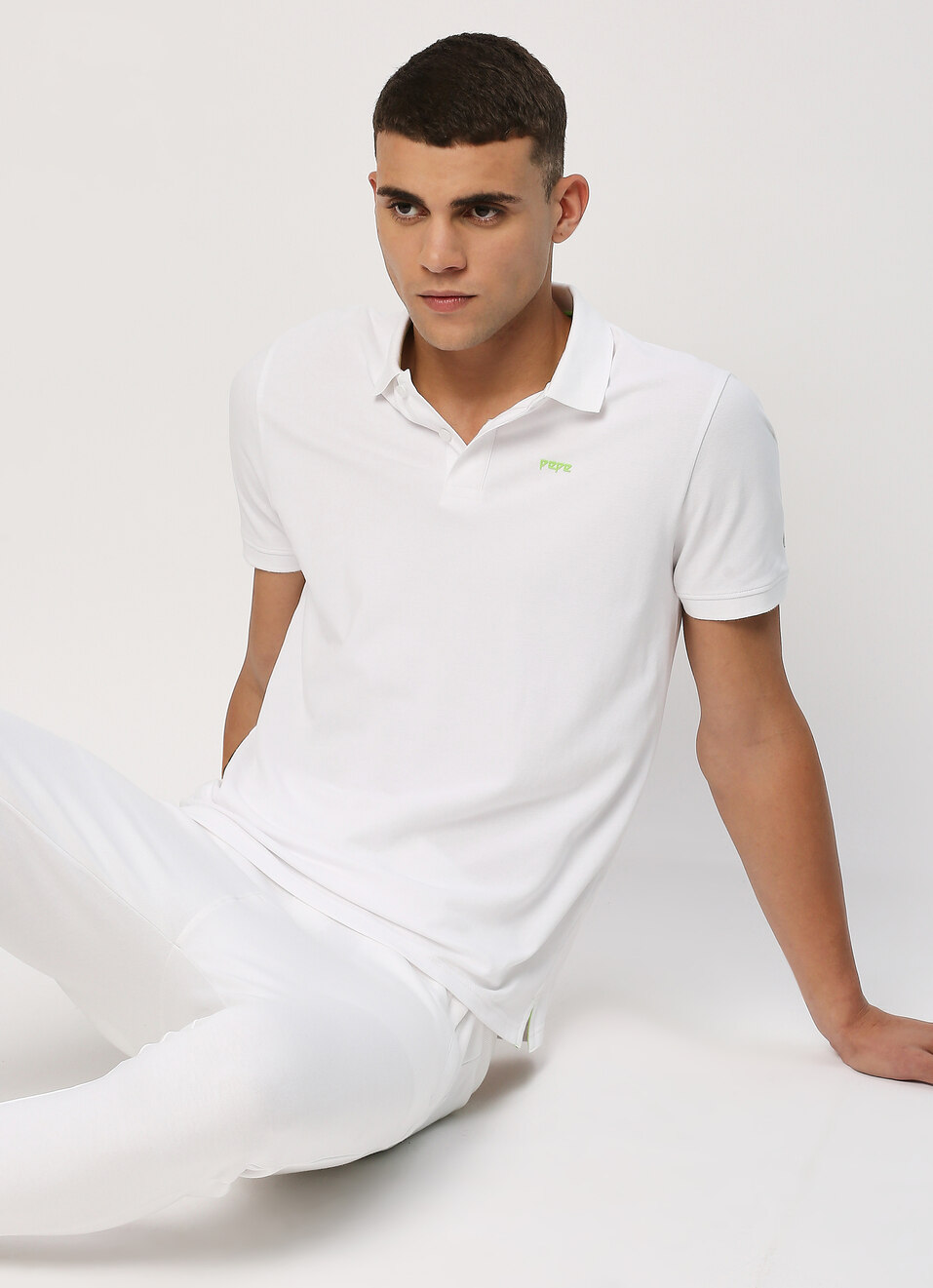 Solid Short Sleeve Polo, , large image number 6