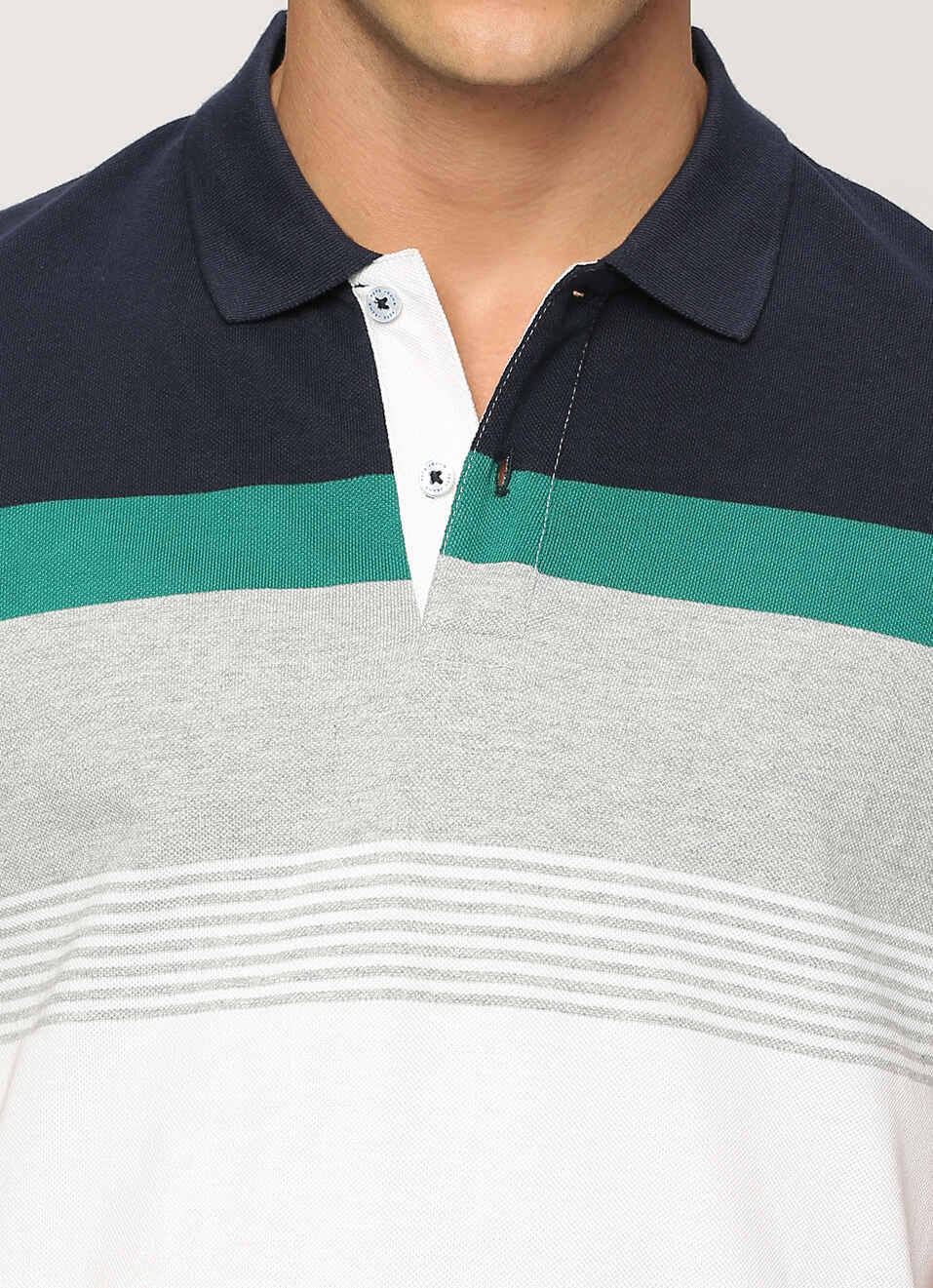 Striped Short Sleeve Polo, , large image number 4