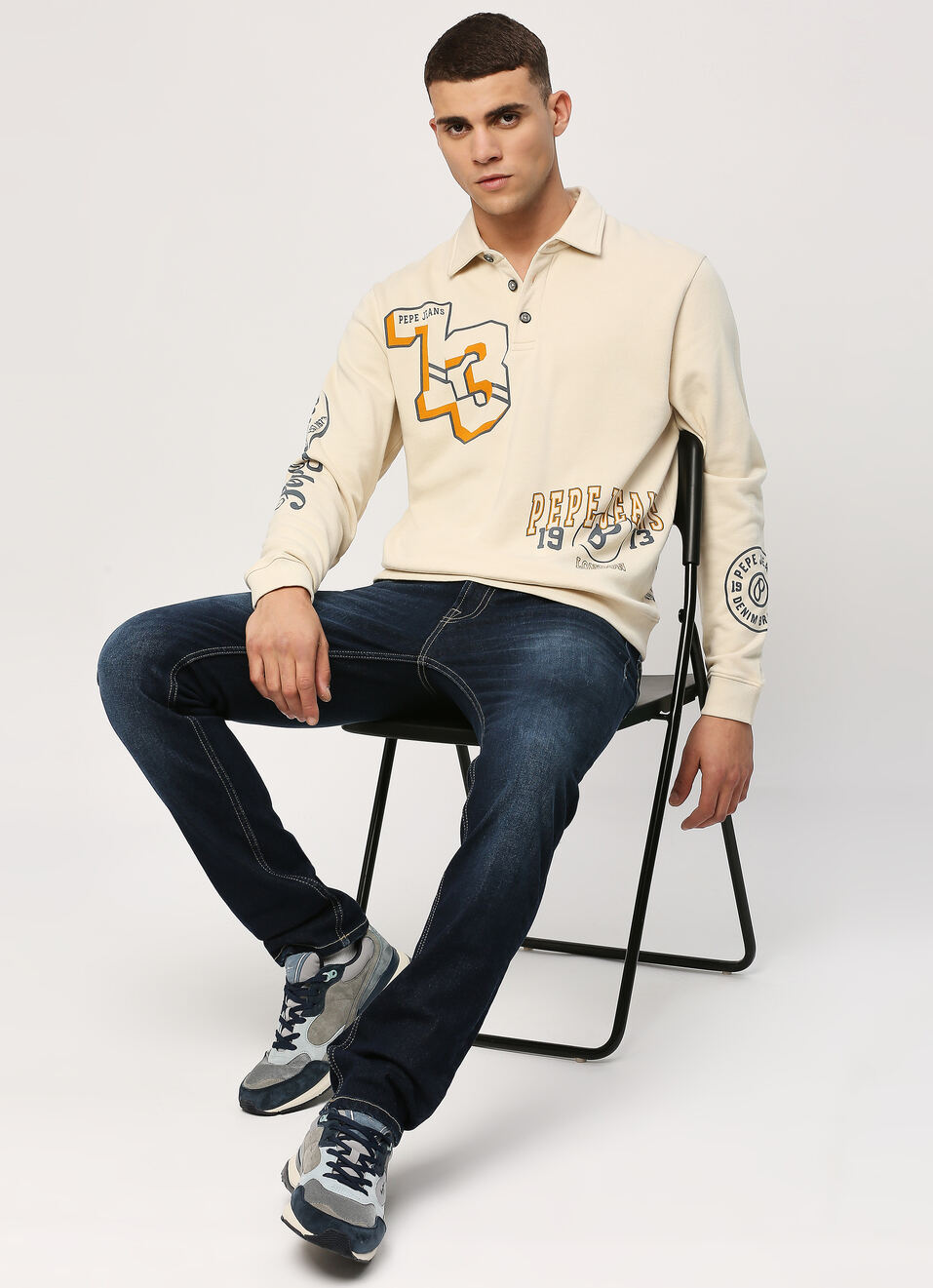 White Graphic Printed Sweatshirt, , large image number 0