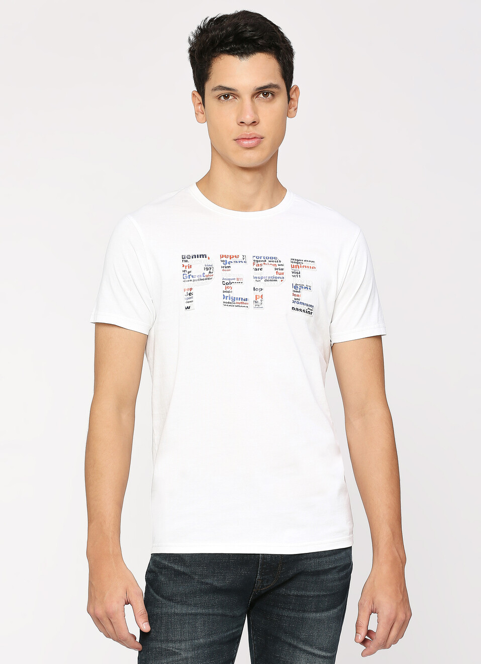 Graphic Print Short Sleeve T-shirt, , large image number 1