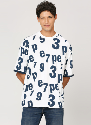 Typographic Oversized Short Sleeve T-shirt