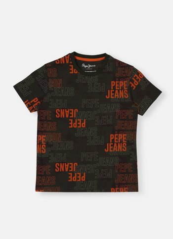 Boys Olive Tie-dye Short Sleeve T-shirt