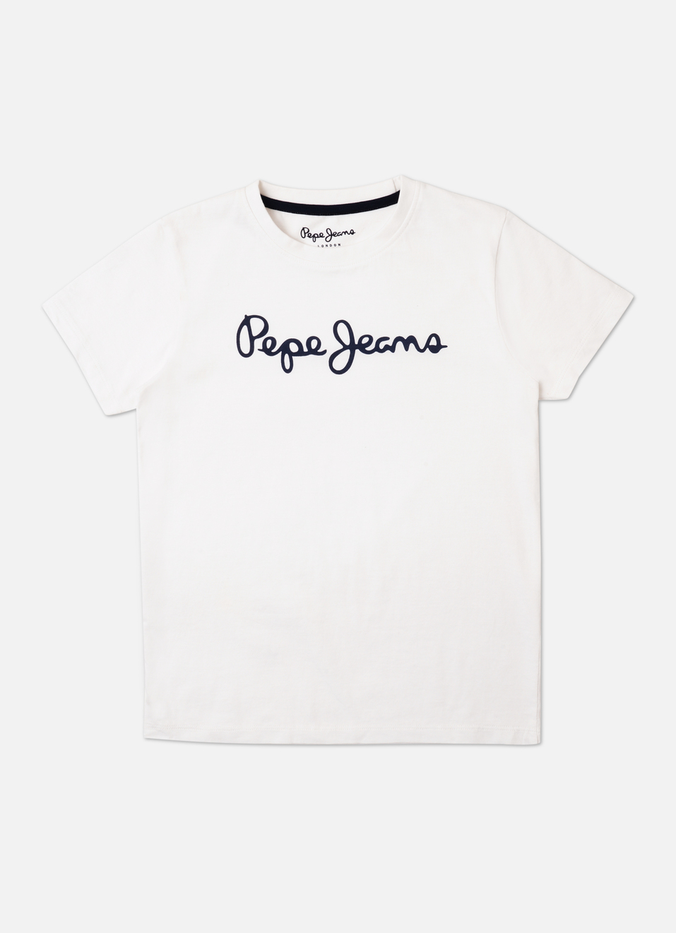 Boys White Short Sleeve T-shirt, , large image number 0