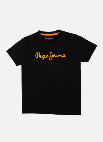Boys Black Short Sleeve T-shirt