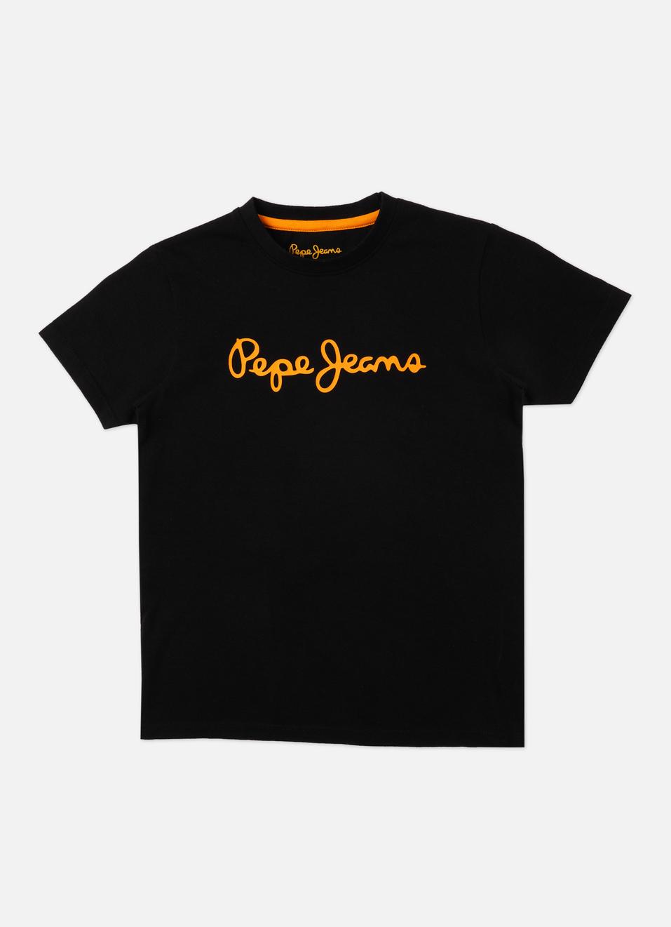 Boys Black Short Sleeve T-shirt, , large image number 0