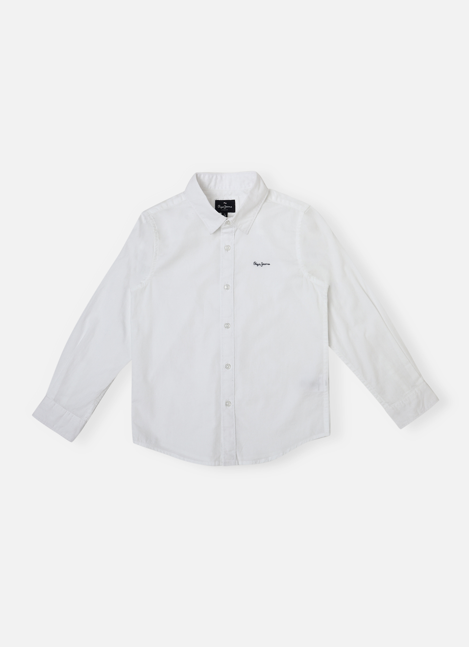 Boys White Full Sleeve Shirt, , large image number 0