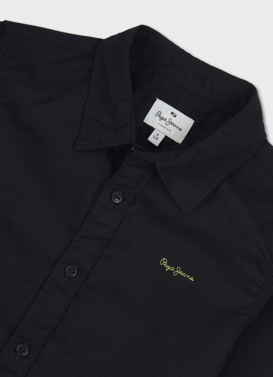 Boys Black Full Sleeve Shirt, , large image number 2