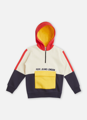 Boys Navy Hooded Sweatshirt