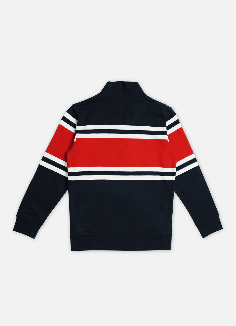 Boys Navy Stripes Sweatshirt, , large image number 1