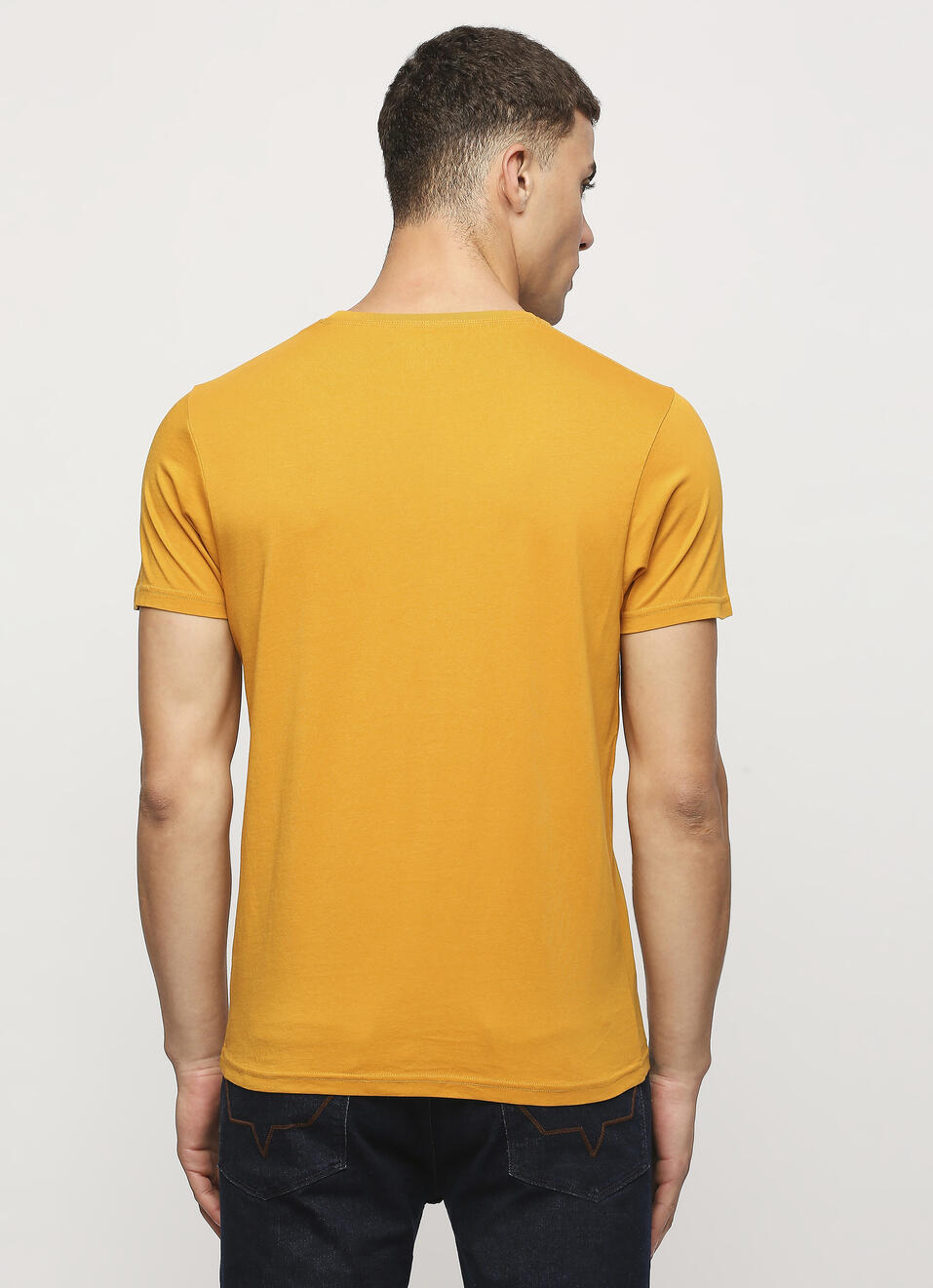 Yellow Graphic Printed Short Sleeve Tee, , large image number 2