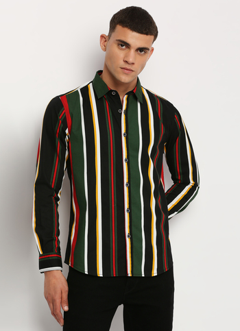 Red Stripes Long Sleeve Shirt