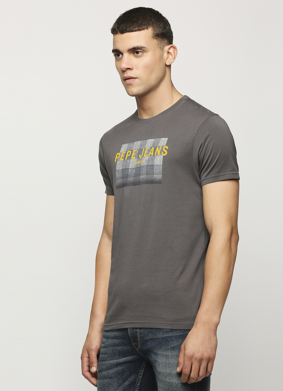 Grey Printed Short Sleeve Tee, , large image number 3