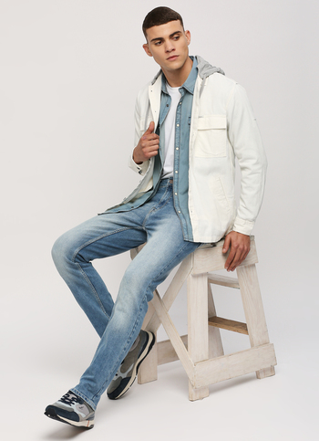 Blue Solid Long Sleeve Slim Fit Shirt