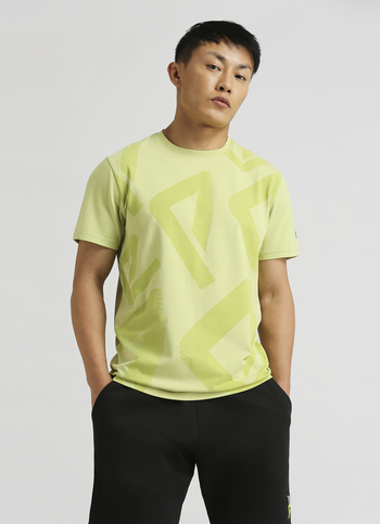 Pistachio Water Base Print Stretch Short Sleeve T-shirt