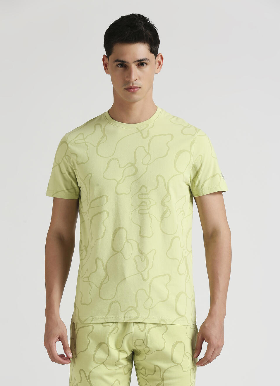 Green All Over Print Short Sleeve T-shirt, , large image number 1