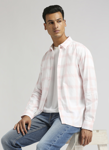 Pink Broad Checks Premium Long Sleeve Shirt