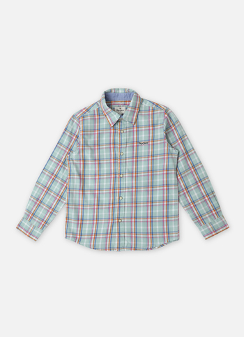Boys Checks Long Sleeve Shirts