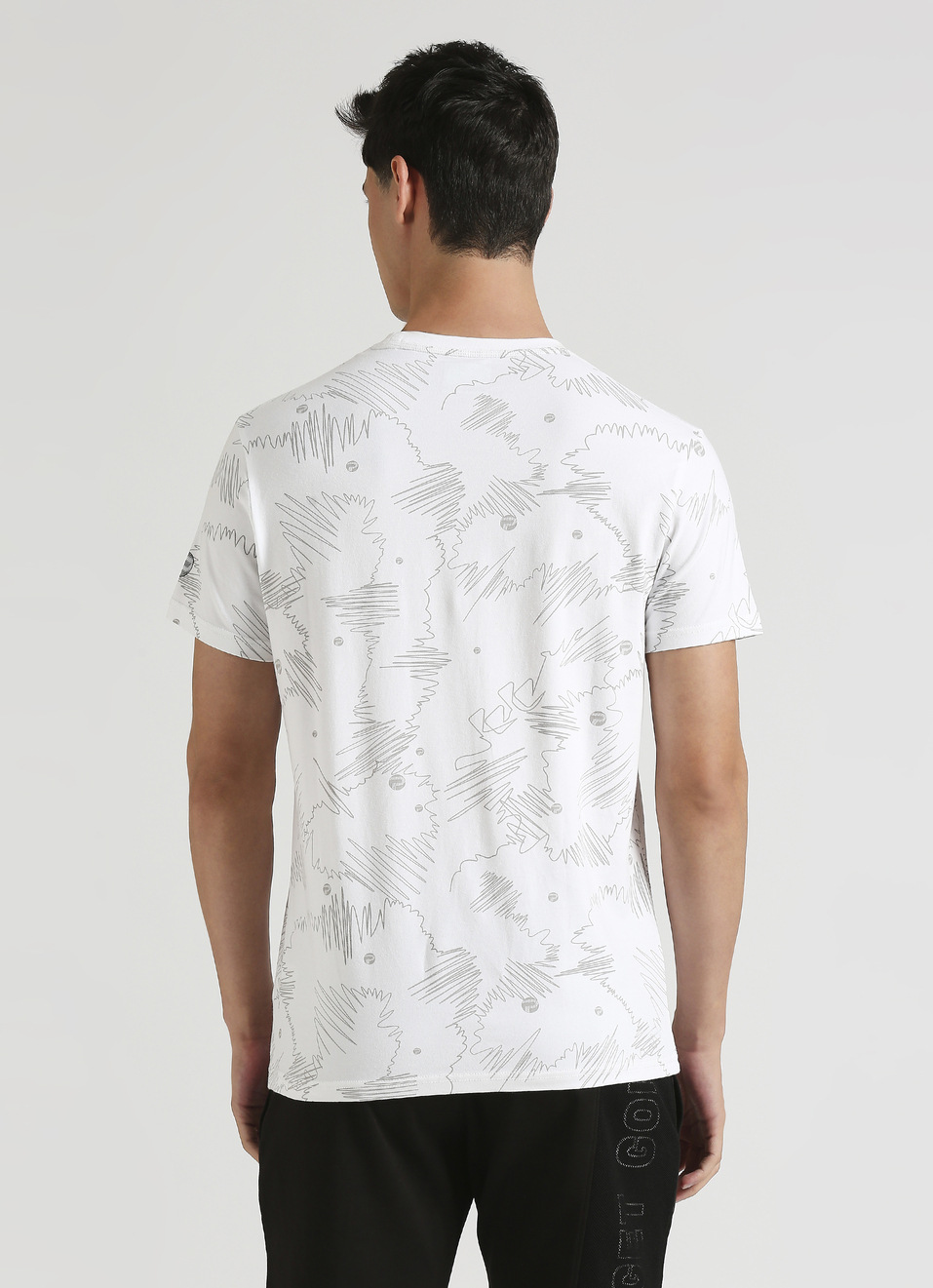 White Water Base Print Short Sleeve T-shirt, , large image number 2