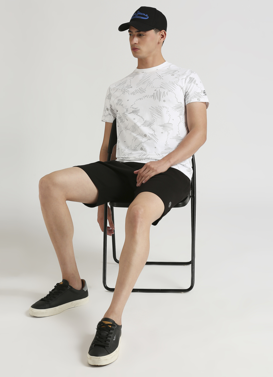 White Water Base Print Short Sleeve T-shirt, , large image number 5