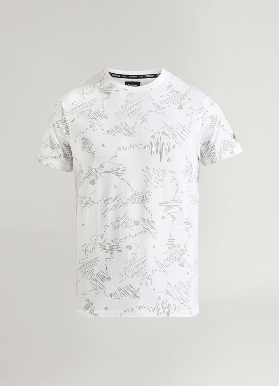 White Water Base Print Short Sleeve T-shirt, , large image number 6