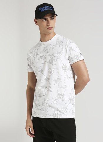 White Water Base Print Short Sleeve T-shirt