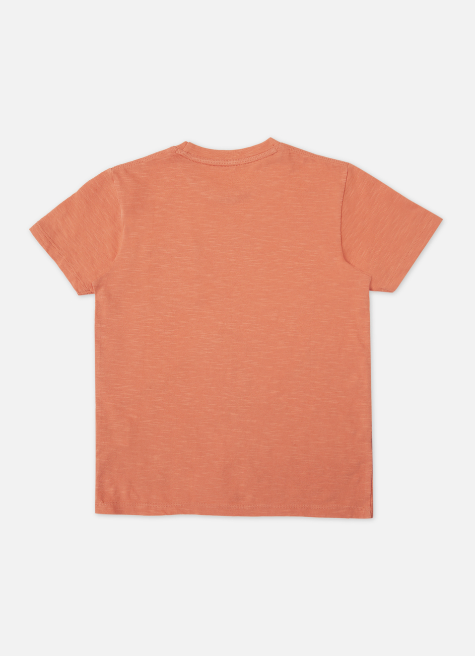 Boys Peach Orange Graphic Print Short Sleeve T-shirt, , large image number 1