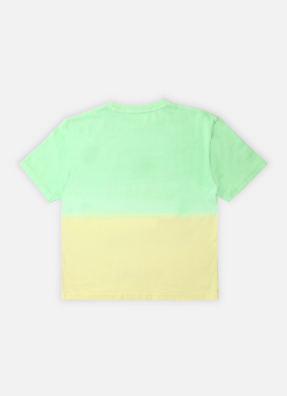 Boys Green Dip Dye Puff Print Short Sleeve T-shirt, , large image number 1