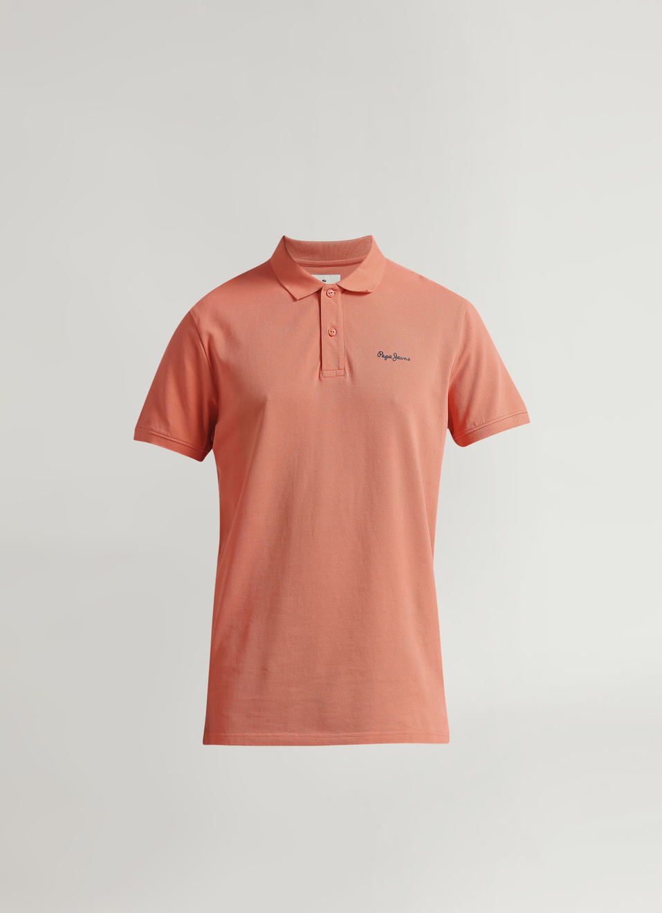 Coral Premium Logo Print Short Sleeve Polo, , large image number 6