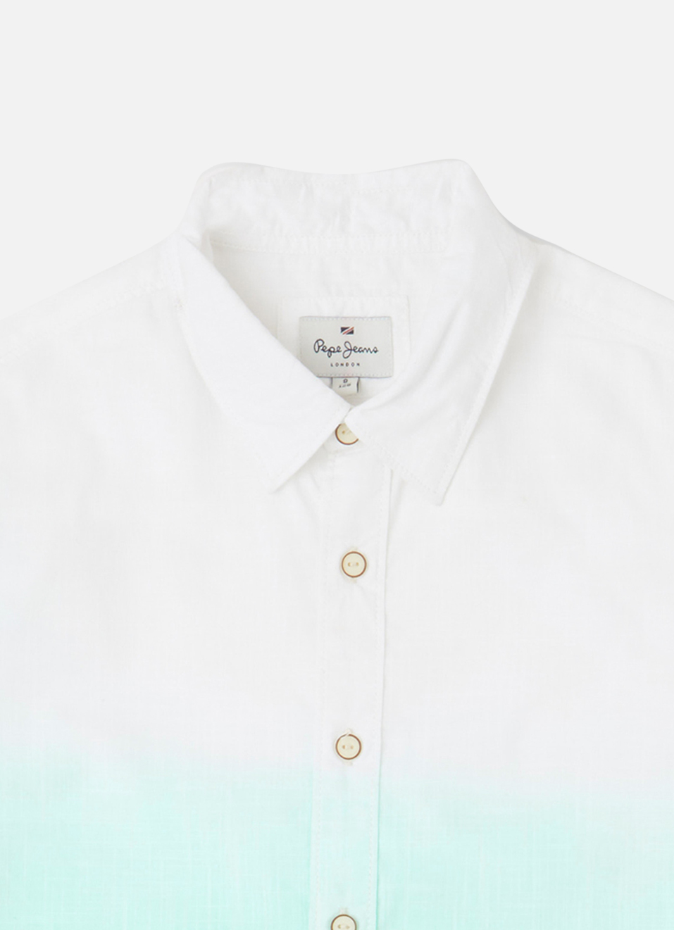 Boys Green Dip Dye Long Sleeve Shirt, , large image number 2