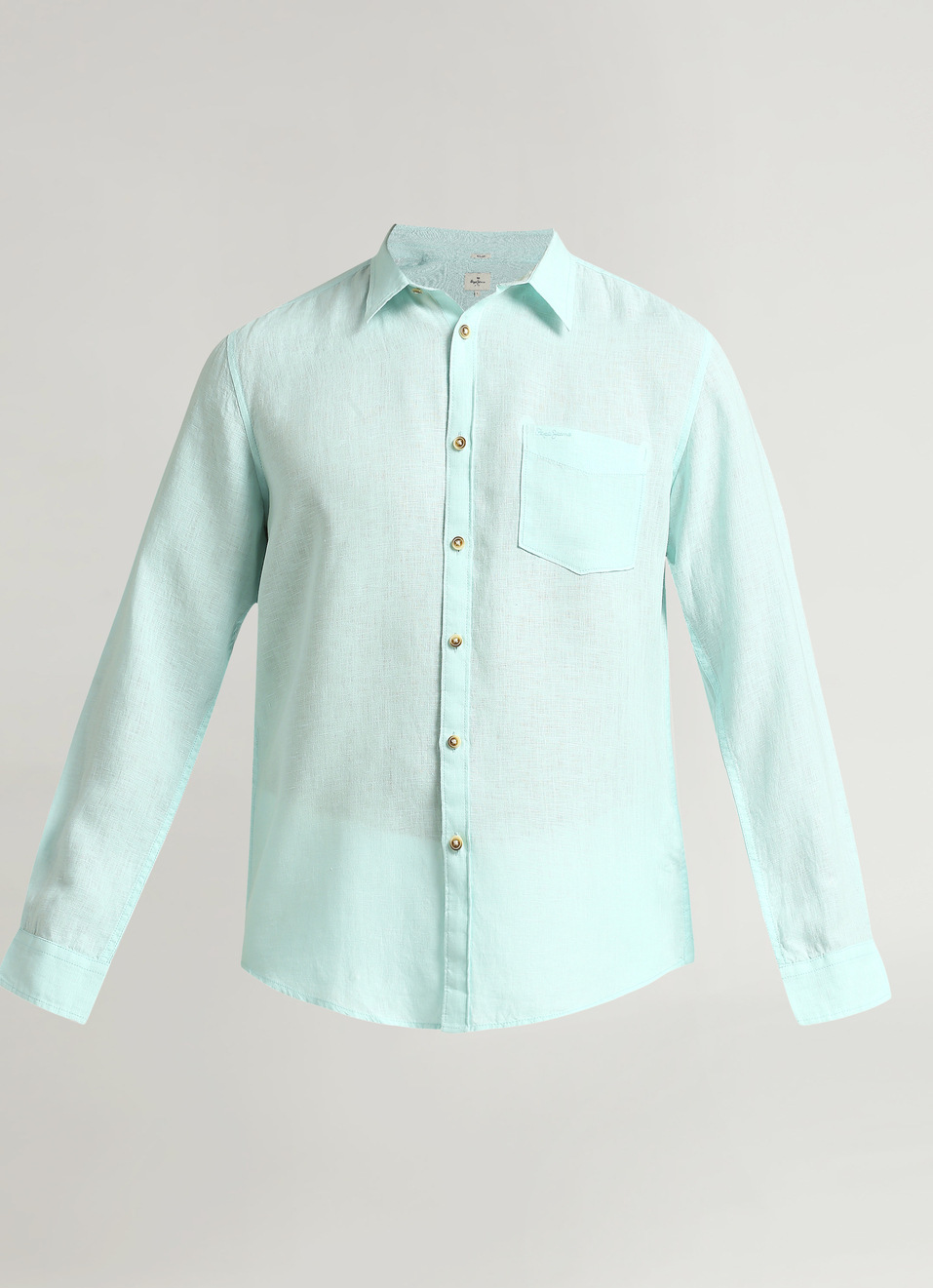 Blue Patch Pocket Full Sleeve Shirt, , large image number 6