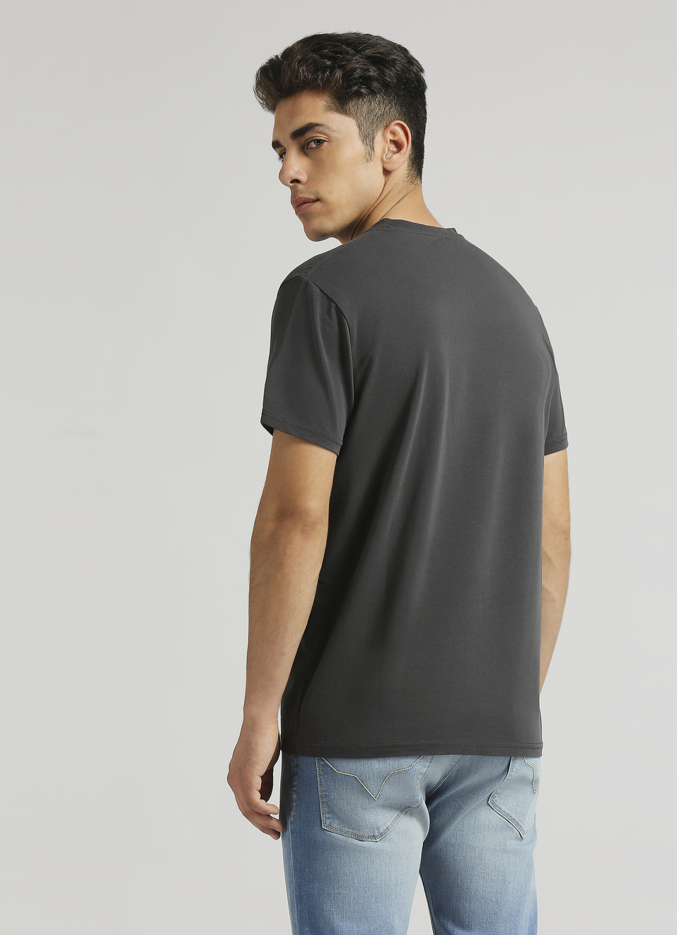 Green Crew Neck Short Sleeve T-shirt, , large image number 2