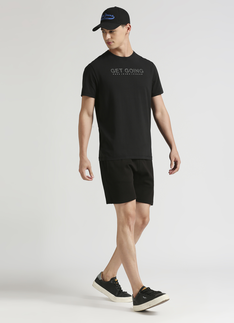 Men Black Crew Neck Stretchable T-shirt, , large image number 5