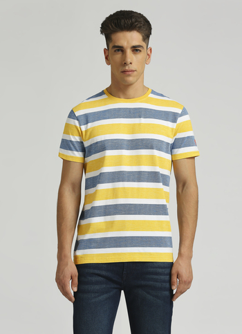 Yellow Stripes Short Sleeve T-shirt
