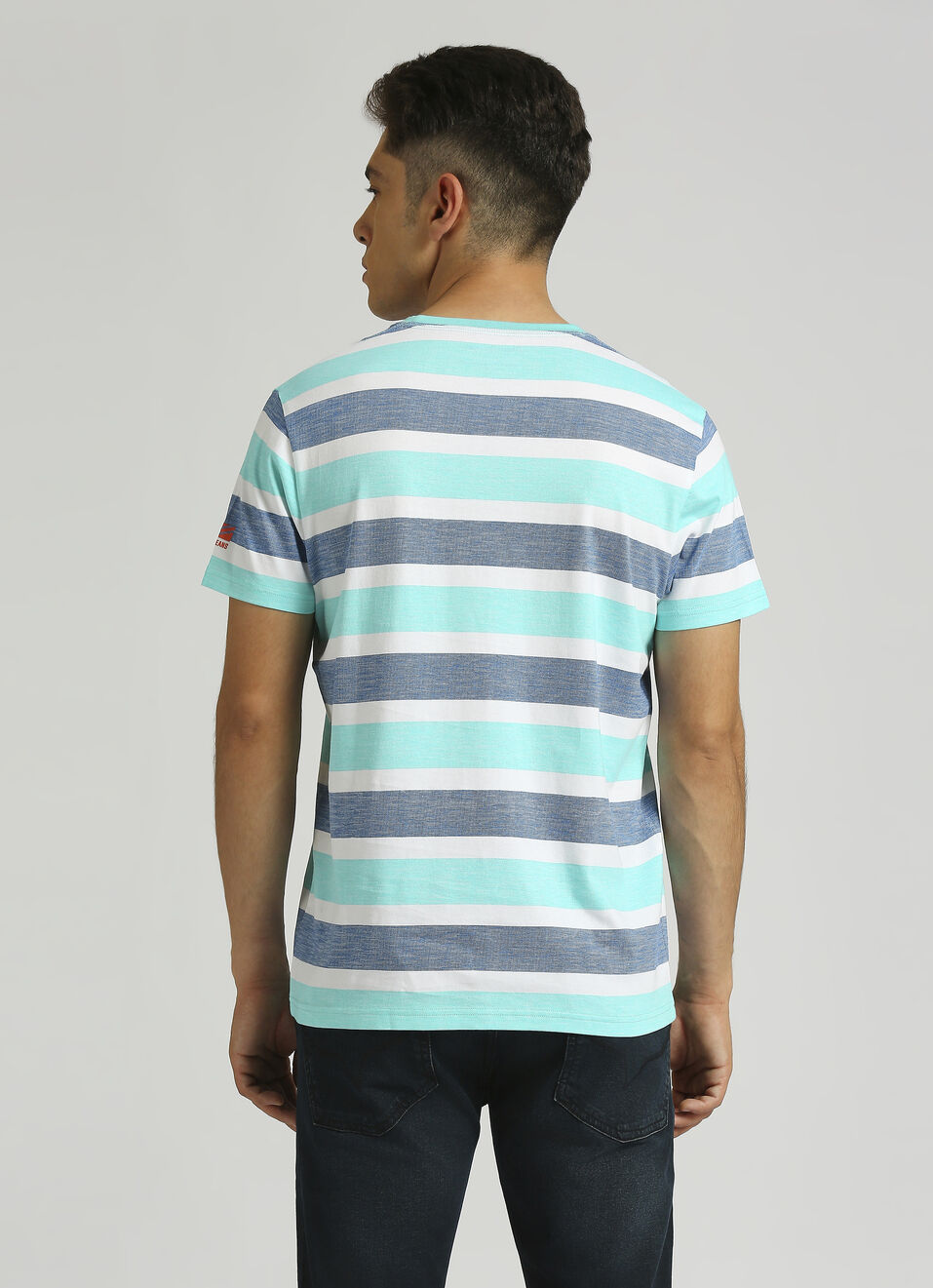 Green Stripes Short Sleeve T-shirt, , large image number 1