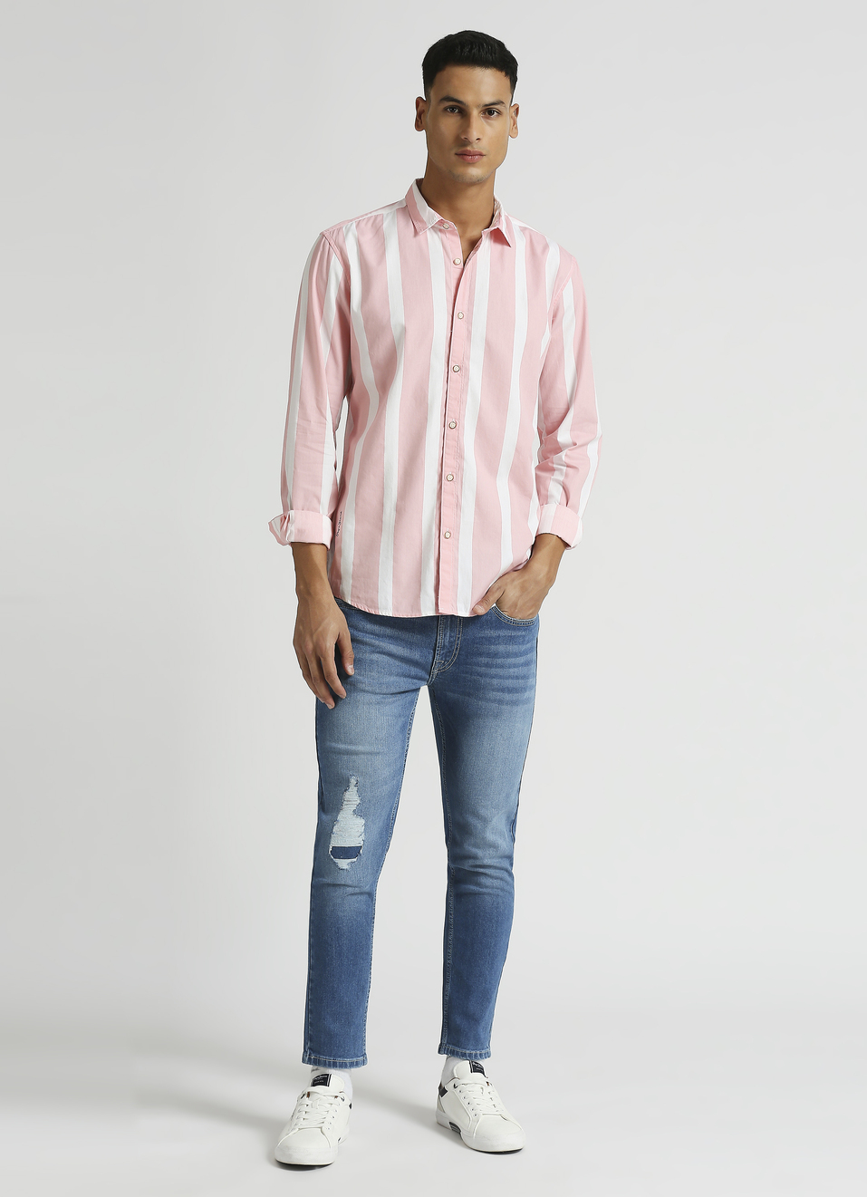 Pink Stripes Long Sleeve Shirt, , large image number 3