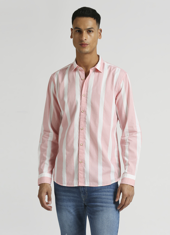 Pink Stripes Long Sleeve Shirt
