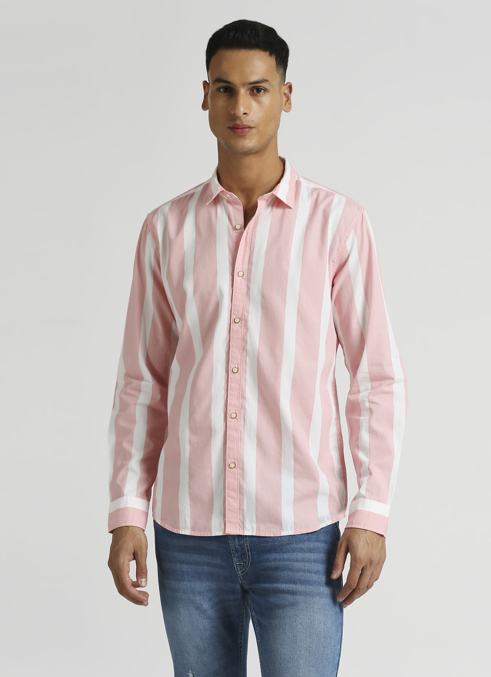 Pink Stripes Long Sleeve Shirt, , large image number 0