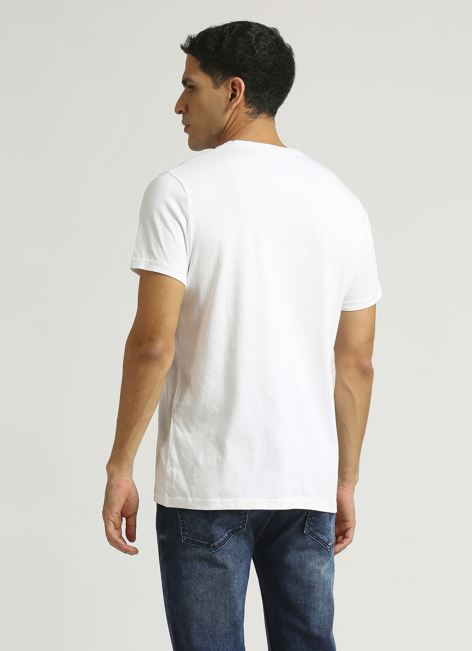 White Graphic Printed Short Sleeve T-shirt, , large image number 1