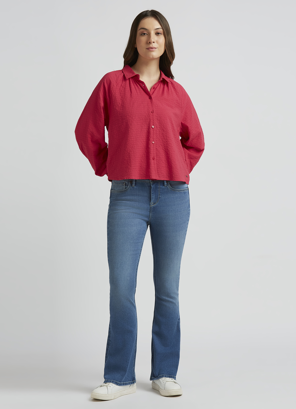 Pink Raglan Sleeve Shirt, , large image number 5