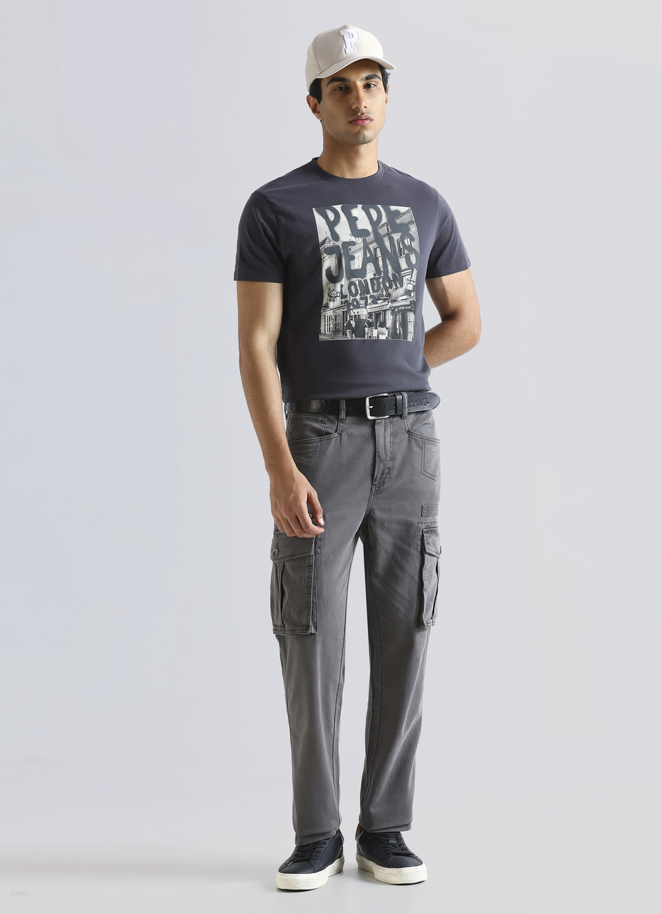 Grey Graphic Print Short Sleeve T-shirt, , large image number 5