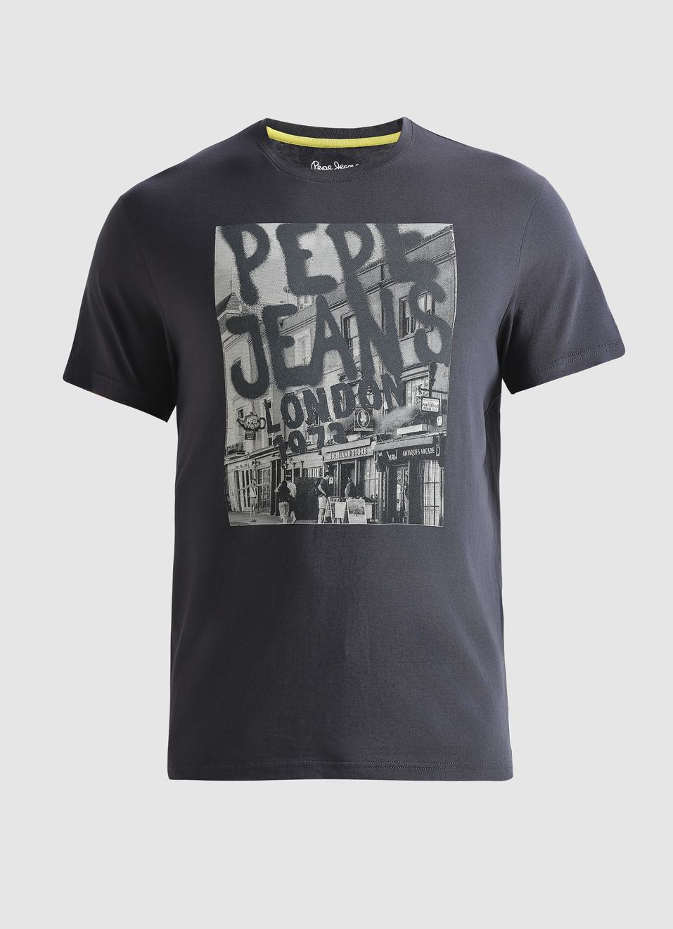 Grey Graphic Print Short Sleeve T-shirt, , large image number 6