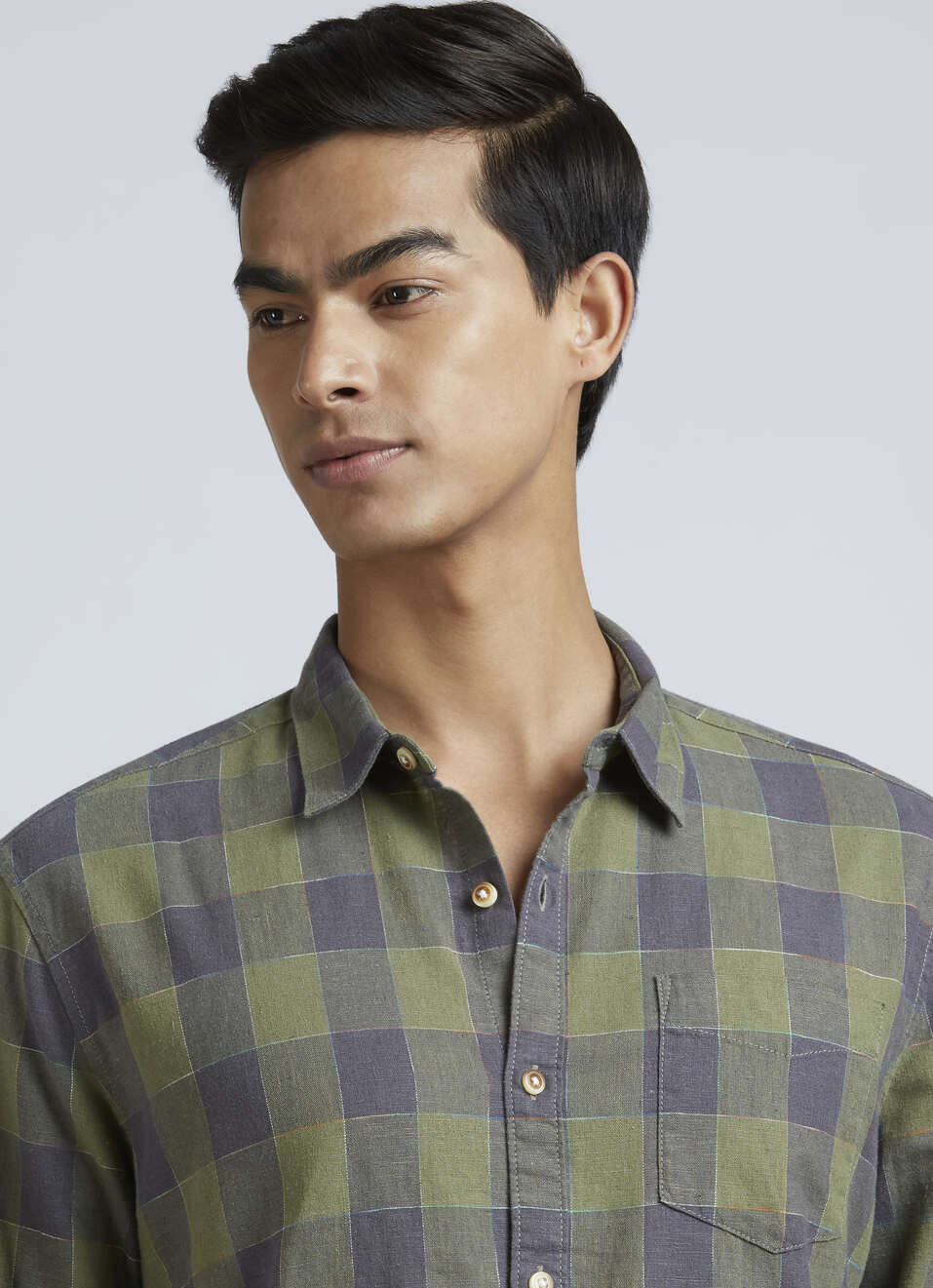 Green Check Full Sleeve Shirt, , large image number 4