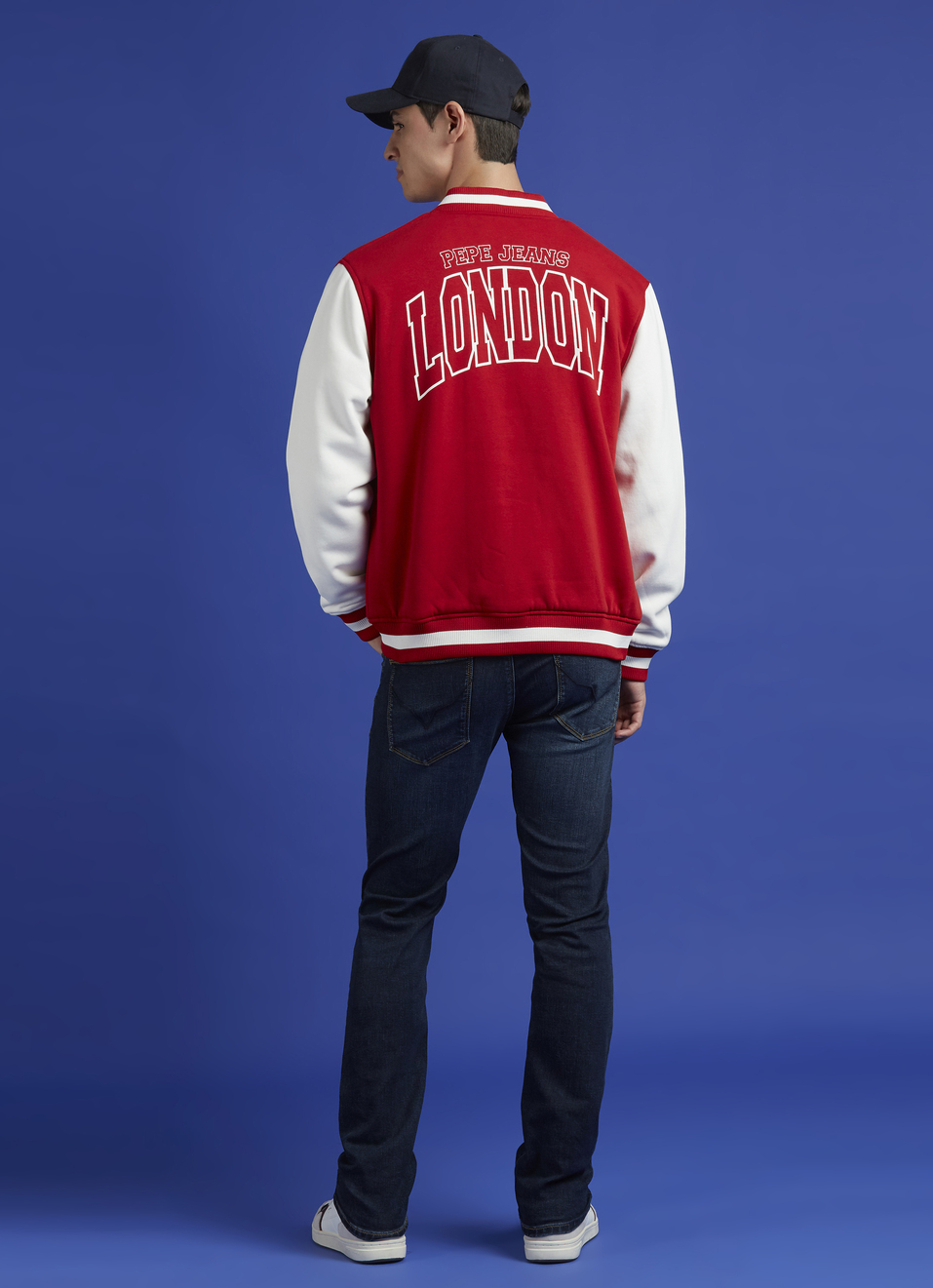 Red Baseball Neck Full Sleeve Jacket, , large image number 5