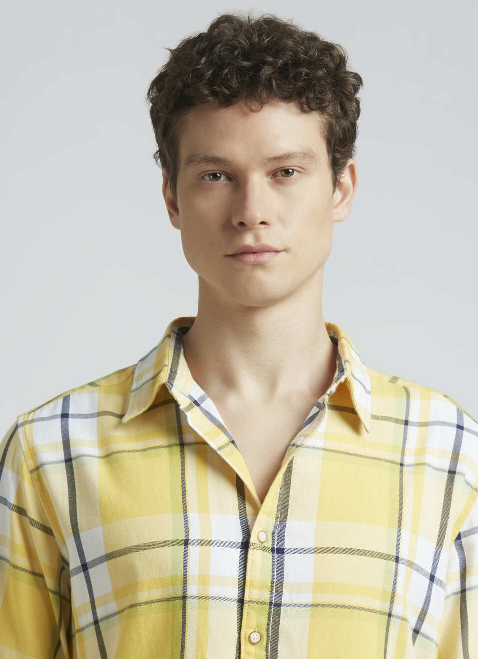 Yellow Checks Full Sleeve Shirt, , large image number 4