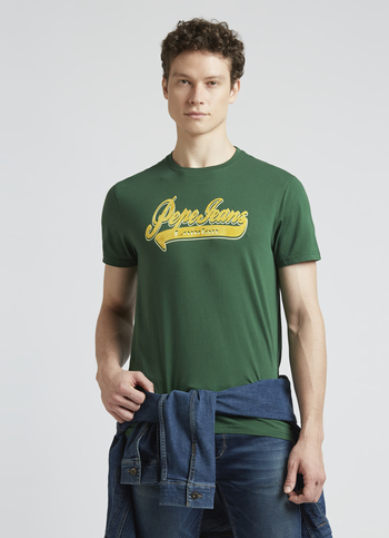 Green Graphic Print Short Sleeve T-shirt