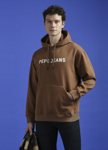 Brown Photographic Print Full Sleeve Sweatshirt