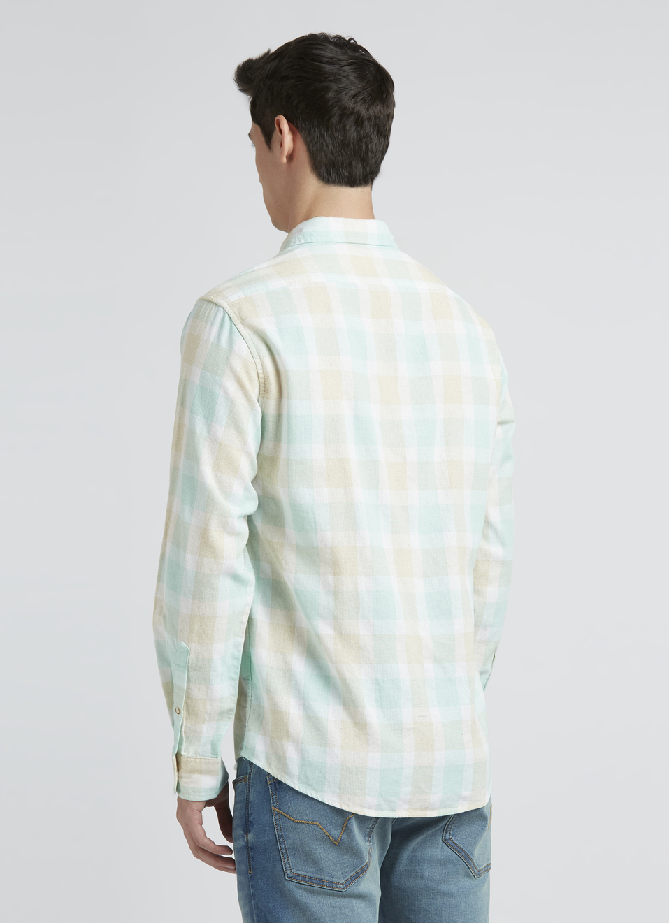 Blue Check Full Sleeve Shirt, , large image number 2