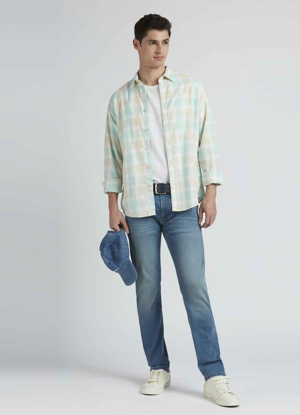 Blue Check Full Sleeve Shirt, , large image number 5